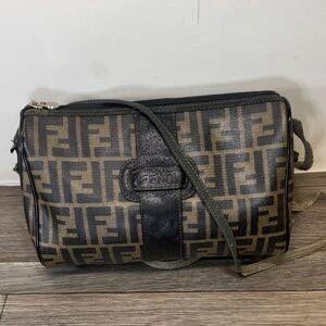 Authentic Fendi vintage Monogram Shoulder Bag